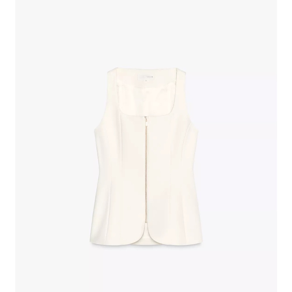Spring /summer 🌺 NWT ZARA ZIPPER BUSTIER TOP  L
🚨 My prices are firm no discount - Picture 15 of 16